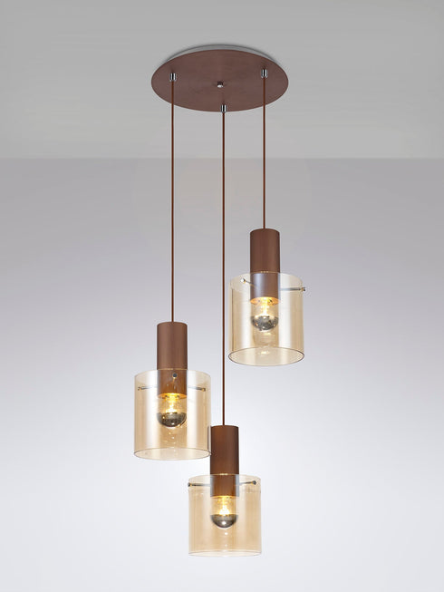 Brooks Round Pendant 3 Light